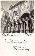 CAPRI (NA) Villa Pompeiana - CARTOLINE FOTO Anno 1953 - Andere & Zonder Classificatie
