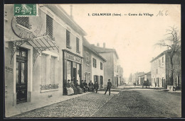 CPA Champier, Centre Du Village  - Autres & Non Classés