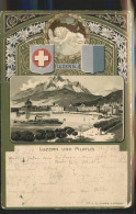 11243661 Luzern LU Pilatus, Wappen, Loewe, Praegedruck Luzern LU - Sonstige & Ohne Zuordnung