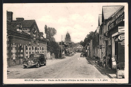 CPA Bouère, Route De St-Denis-d`Anjou Au Bas Du Bourg, Vue De La Rue  - Autres & Non Classés