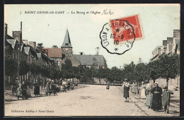 CPA Saint-Denis-le-Gast, Le Bourg Et L`Eglise  - Autres & Non Classés