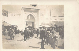 TANGER - Porte Du Grand Socco - CARTE PHOTO Aux Environs De 1910 - Ed. Inconnu  - Tanger