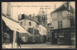 CPA Montlhéry, Carrefour De La Grande Rue Et Rue Des Juifs  - Autres & Non Classés