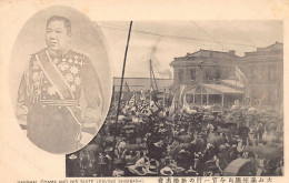 Japan - TOKYO - Field-Marshall Oyama Iwao, C.-in-C. Of The Japanese Army During The Russo-Japanese War, And His Suite Le - Tokyo