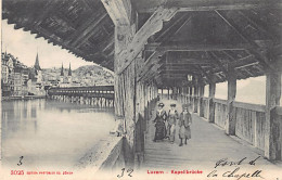LUZERN - Kapellbrücke - Verlag Photoglob 3025 - Lucerna