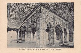 India - DELHI - Interior Diwan-I-Khas With Throne In Fort - Indien