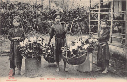 Viet-Nam - HANOÏ - Petites Marchandes De Fleurs - Ed. P. Dieulefils 3013 - Vietnam