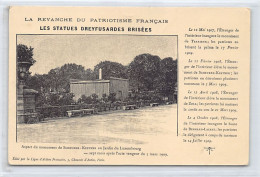 Judaica - France - PARIS - Les Statues Dreyfusardes Brisées - Monument Scheurer-Kestner - 3 Mars 1909 - Judaisme