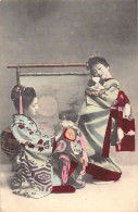 Japan - Geisha With A Puppet And Geisha With A Puppy - Autres & Non Classés