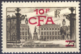 REUNION CFA Poste 304 * MH Place Stanislas à Nancy (Lorraine) 1949-1952 - Unused Stamps