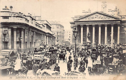 England - LONDON E.C. The Royal Exchange And Bank Of England - Publisher Levy LL 77 - Autres & Non Classés