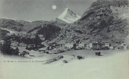 ZERMATT (VS) Le Cervin - Carte Bleue à La Lune - Ed. Jullien J.J. 184 Bis - Zermatt