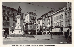 Portugal - COIMBRA - Largo Da Portagem E Estatua De Joaquim Antonio De Aguiar - Ed. Loty 3 - Coimbra