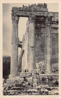 Liban - BAALBECK - Temple De Baachus - Péristyle - CARTE PHOTO - Ed. A. Scavo 46 - Lebanon