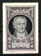 Reklamemarke Dichter Goethe Im Portrait  - Erinofilia