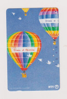 JAPAN  - Hot Air Balloons Magnetic Phonecard - Japón