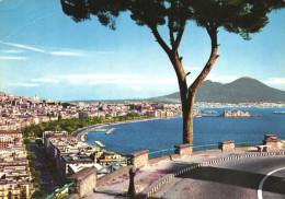 NAPOLI, CAMPANIA, ARCHITECTURE, PORT, BOATS, MOUNTAIN, ITALY, POSTCARD - Napoli (Naples)