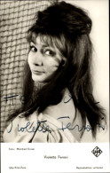 CPA Schauspielerin Violette Ferrari, Portrait, Autogramm - Acteurs
