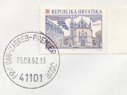 ⁕ CROATIA 1992 Hrvatska ⁕ Croatian Cities ILOK Mi.190 ⁕ First Day Cover / Premier Jour - Croatie