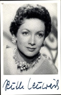 Photo Schauspielerin Ruth Leuwerik, Portrait, Autogramm - Acteurs