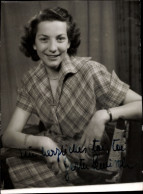 CPA Schauspielerin Gertrude Lewisch, Portrait, Autogramm - Acteurs