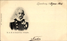 CPA Grand-duc Adolph Von Luxemburg, Portrait In Uniform, Orden - Familles Royales