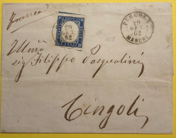 1862 PERGOLA 20 CENT X CINGOLI - Sardinien