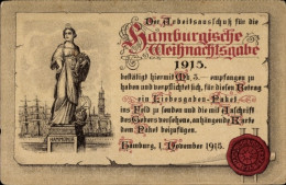 CPA Hamburg, Hamburgische Weihnachtsgabe 1915, Hamburger Opfertag 1915, Hammonia - Autres & Non Classés