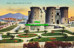 R586921 Napoli. Maschio Angioino E Vesuvio. V. Carcavallo. 1929 - Monde