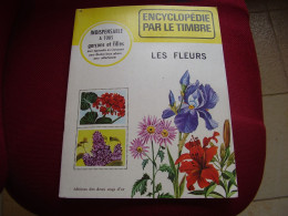Album Chromos Images Vignettes Encyclopédie Par Le Timbres *** Les Fleurs  *** - Album & Cataloghi