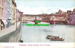 R586968 Firenze. Ponte Vecchio Da S. Trinita. A. Gasparri - Monde