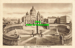 R586969 Roma. Piazza E Basilica Di S. Pietro. A. Scrocchi - Monde