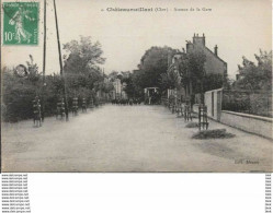 18 . Cher  : Chateaumeillant : Avenue De La Gare . - Châteaumeillant