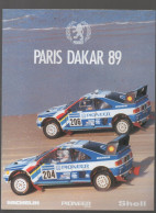 (automobile, PEUGEOT) PARIS DAKAR 89 Affiche Pour La 405 Turbo 16 (vainqueur)(CAT7202) - Publicités