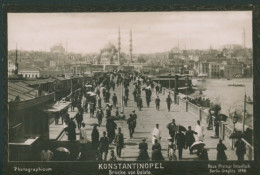 Photo Konstantinopel Istanbul Türkei, Brücke Von Galata - Photographs
