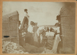 Photo Insel Sylt In Nordfriesland, Familie Carr Und Billink Am Strand 1897 - Other & Unclassified