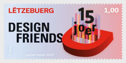 Luxembourg 2024 The 15 Years Of Design Friends Stamp 1v MNH - Nuovi