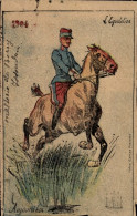 Artiste CPA Französischer Soldat Auf Einem Pferd, 1904 - Autres & Non Classés