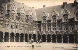 CPA Liège Lüttich Wallonien, La Cour Du Palais De Justice - Autres & Non Classés