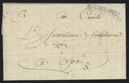 L. An 3 Du Comité De Surveillance Griffe "AIX-LA-CHAPELLE" Pour Spa. Texte Intéressant - 1790-1794 (Oostenrijkse Revolutie En Franse Inval)