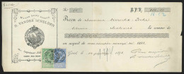 Reçu Affr. N°56+60 De GAND(BOUCHERIE)/1898 - 1893-1900 Barbas Cortas