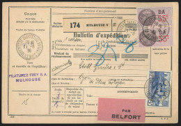 Bulletin D'expédition Fiscal 55c X2 + 362 X7 + 392 De MULHOUSE/1939  - Other & Unclassified