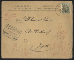 L. CF Affr. Service N°4 De VISE/1929 + Rectang ATELIER DE VISE Pour Jupille - Sonstige & Ohne Zuordnung