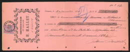 Reçu Affr. N°46 Sc. HANNUT/1888 - 1884-1891 Leopold II