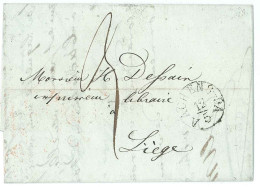 L. 1835 Càd AACHEN + "3" Pour Liège. - [Voorlopers
