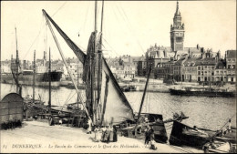 CPA Dunkerque Dünkirchen Nord, Bassin Du Commerce, Quai Des Hollandais - Autres & Non Classés