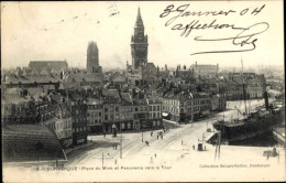 CPA Dunkerque Dünkirchen Nord, Place Du Mink, Panorama Vers La Tour - Autres & Non Classés