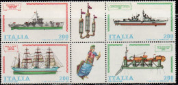 Italia 1980  Navi 4^ Emissione - Blokken & Velletjes