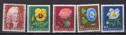 A1712 - SUISSE SWITZERLAND Yv N°616/20 ** Pro Juventute - Unused Stamps