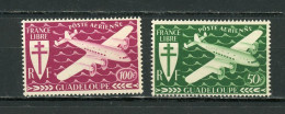GUADELOUPE - POSTE AERIENNE   - N°Yt 4+5** - Airmail